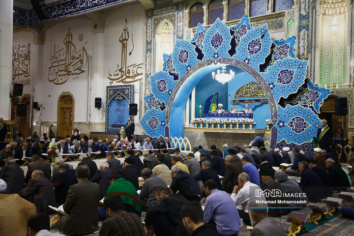 مراسم جزءخوانی قرآن کریم در حرم حضرت معصومه(س)