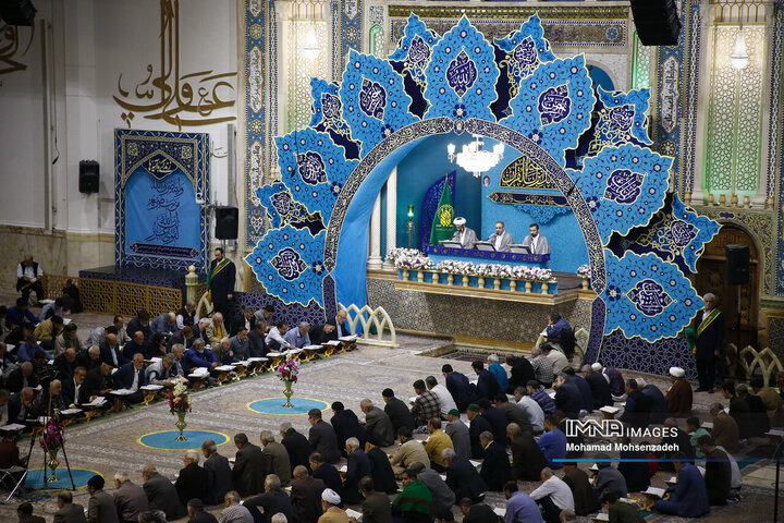 مراسم جزءخوانی قرآن کریم در حرم حضرت معصومه(س)