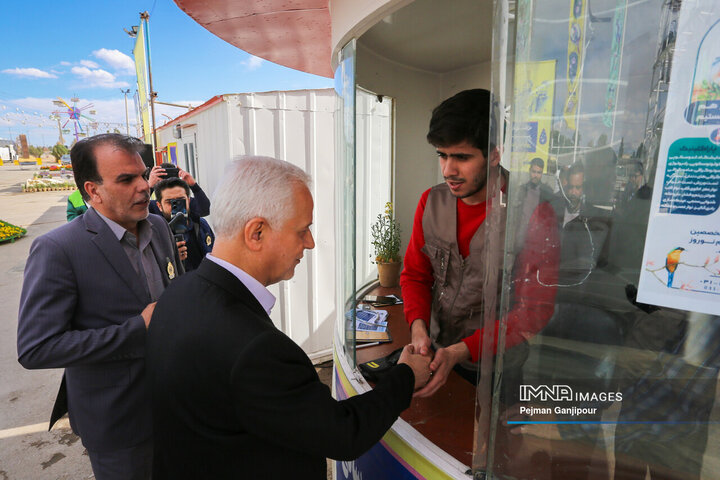 بازدید شهردار اصفهان از باغ فدک، ستاد هدایت سفر کیمیا و باغ گل‌ها