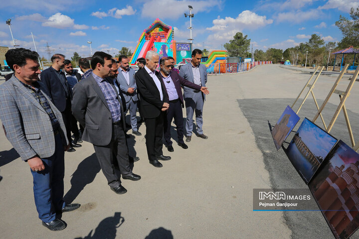 بازدید شهردار اصفهان از باغ فدک، ستاد هدایت سفر کیمیا و باغ گل‌ها