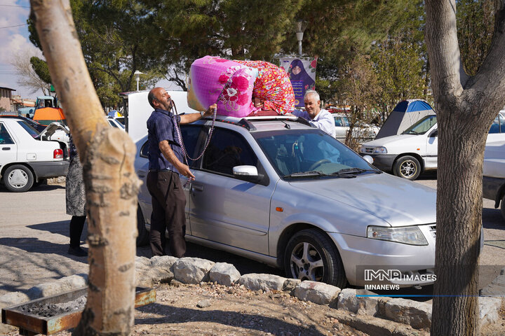 حال و هوای باغ فدک در پنجمین روز از تعطیلات نوروزی