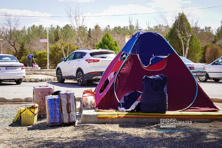 حال و هوای باغ فدک در پنجمین روز از تعطیلات نوروزی