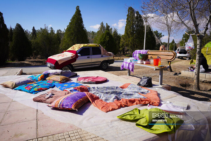 حال و هوای باغ فدک در پنجمین روز از تعطیلات نوروزی