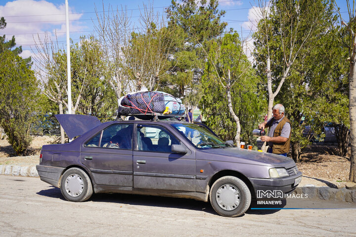 حال و هوای باغ فدک در پنجمین روز از تعطیلات نوروزی