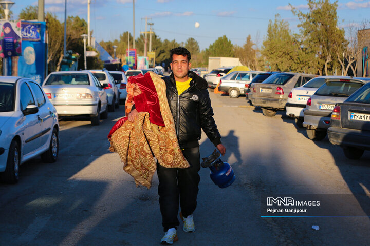 حال و هوای باغ فدک در پنجمین روز از تعطیلات نوروزی