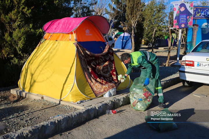 حال و هوای باغ فدک در پنجمین روز از تعطیلات نوروزی