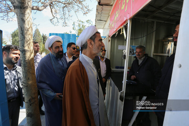 بازدید رئیس کل دادگستری استان اصفهان از مجموعه باغ فدک