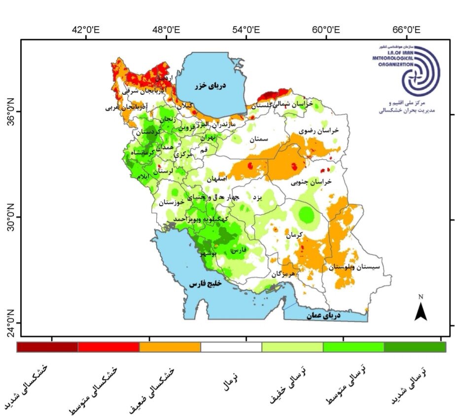 روند بارشها مثبت شد + جزئیات جدیدترین پیش بینی بارشها در ایران