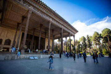 Missile Strike Damages UNESCO World Heritage Site, Chehel Sotoun Palace in Isfahan