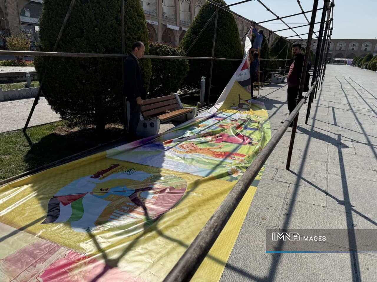 میدان امام(ره) اصفهان آماده برگزاری مراسم روز قدس