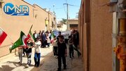 فیلم| راهپیمایی روز جهانی قدس در منظم‌ترین روستای خشتی و گلی جهان