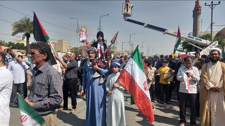 حضور پرشور مردم اهواز در راهپیمایی روز قدس