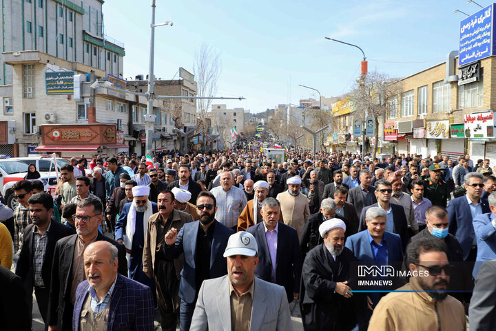 راهپیمایی روز قدس در سنندج
