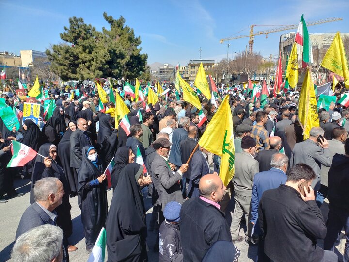 شکوه حضور مردم استان مرکزی در راهپیمایی روز قدس