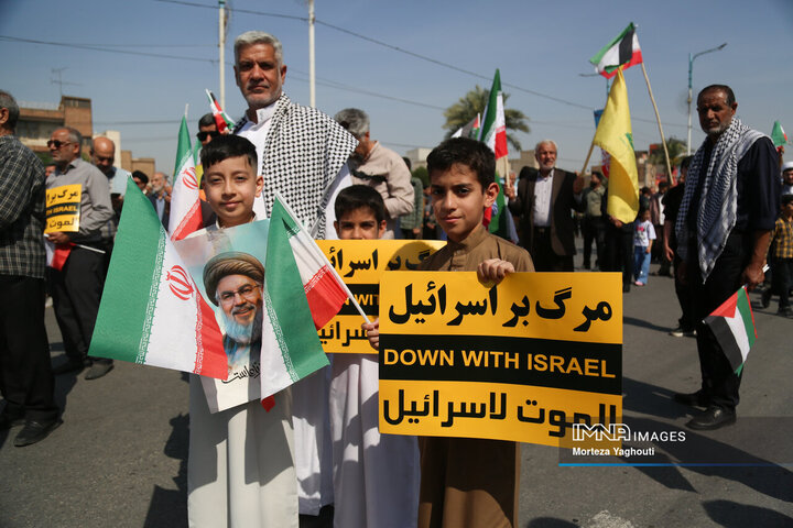 راهپیمایی روز قدس در اهواز