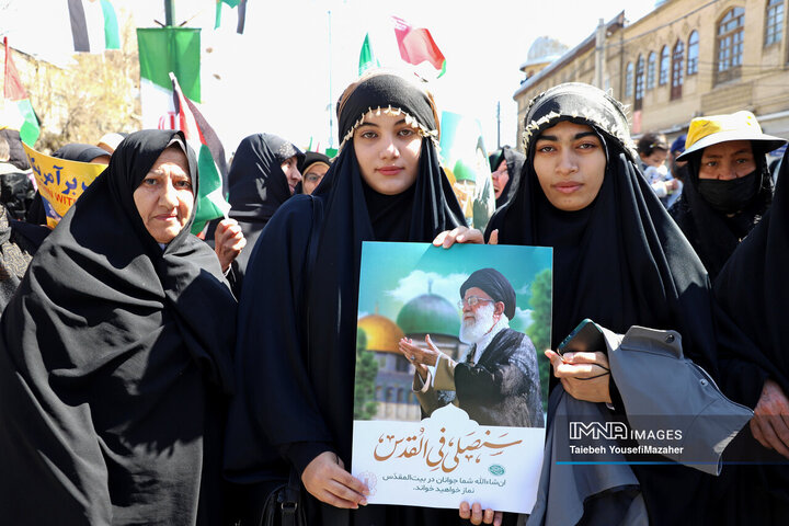 راهپیمایی روز قدس در همدان