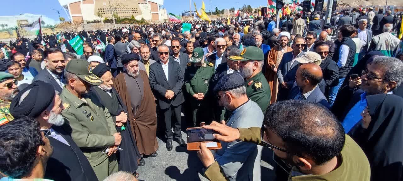 صدای مرگ بر اسرائیل در بیرجند طنینانداز شد + فیلم