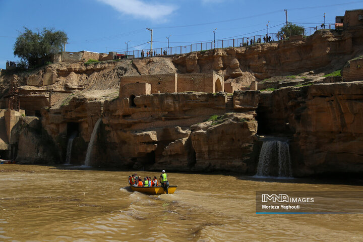 سازههای آبی شوشتر میزبان مسافران نوروزی