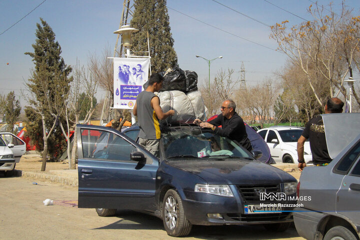 باغ فدک در هشتمین روز از تعطیلات نوروزی