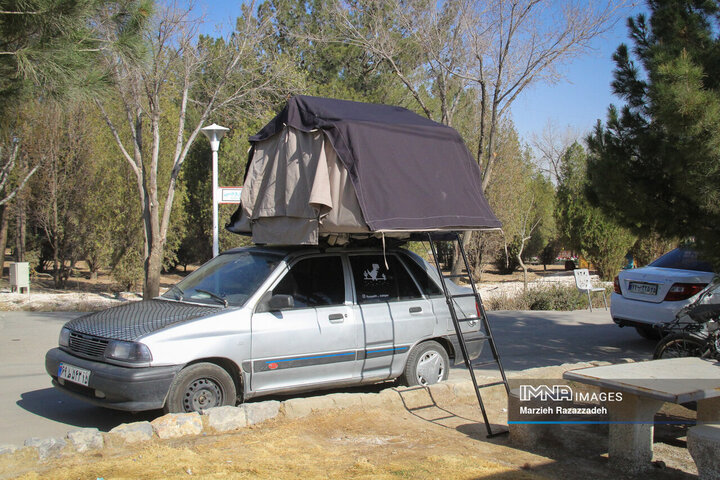 باغ فدک در هشتمین روز از تعطیلات نوروزی