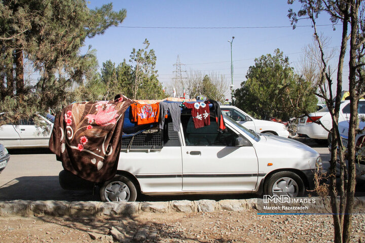 باغ فدک در هشتمین روز از تعطیلات نوروزی