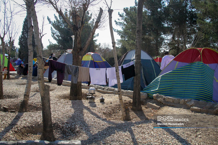 باغ فدک در هشتمین روز از تعطیلات نوروزی
