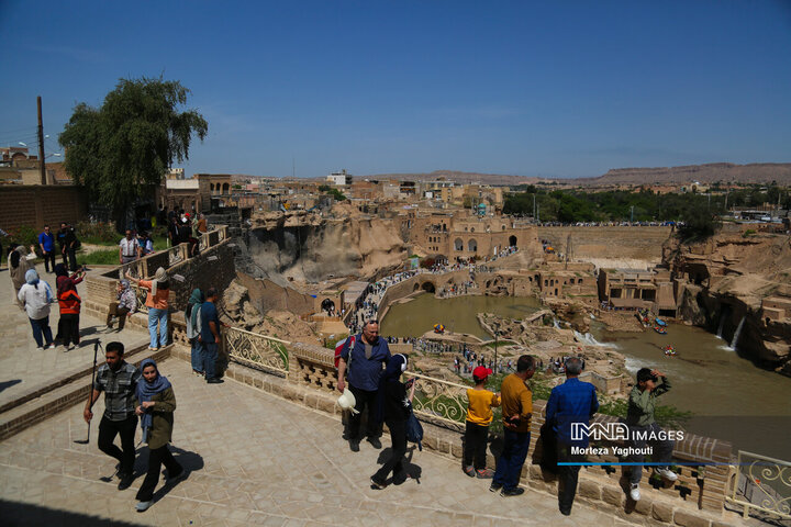 سازههای آبی شوشتر میزبان مسافران نوروزی