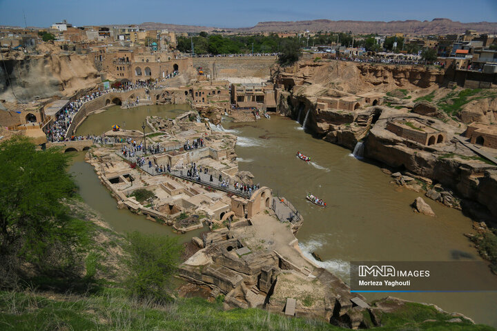 سازههای آبی شوشتر میزبان مسافران نوروزی