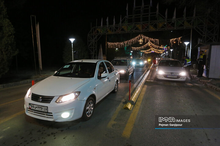 باغ فدک در هشتمین روز از تعطیلات نوروزی