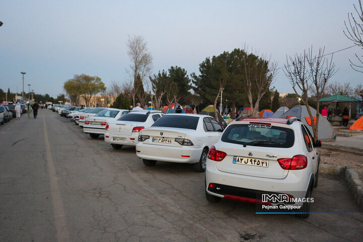 باغ فدک در هشتمین روز از تعطیلات نوروزی