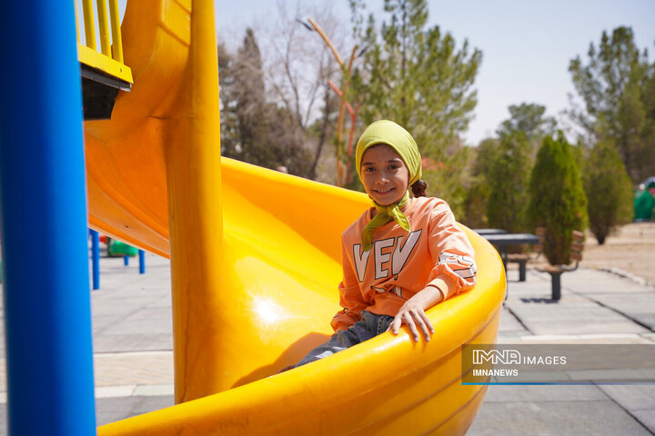 نهمین روز تعطیلات نوروزی در مجموعه باغ فدک اصفهان