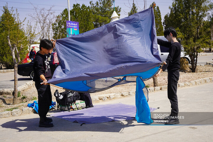 نهمین روز تعطیلات نوروزی در مجموعه باغ فدک اصفهان