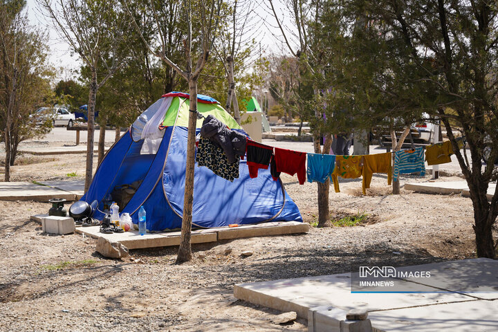 نهمین روز تعطیلات نوروزی در مجموعه باغ فدک اصفهان
