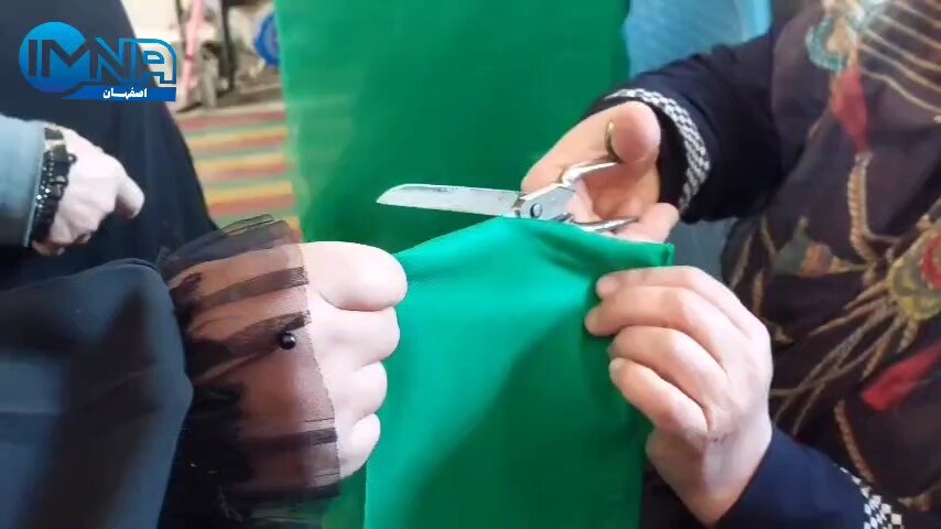 اجرای سنت دیرینه کیسهدوزی در خمینیشهر + فیلم