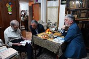 دیدار نوروزی وزیر فرهنگ با موسوی گرمارودی