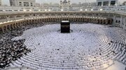 برگزاری نماز عید فطر در مسجدالحرام +عکس