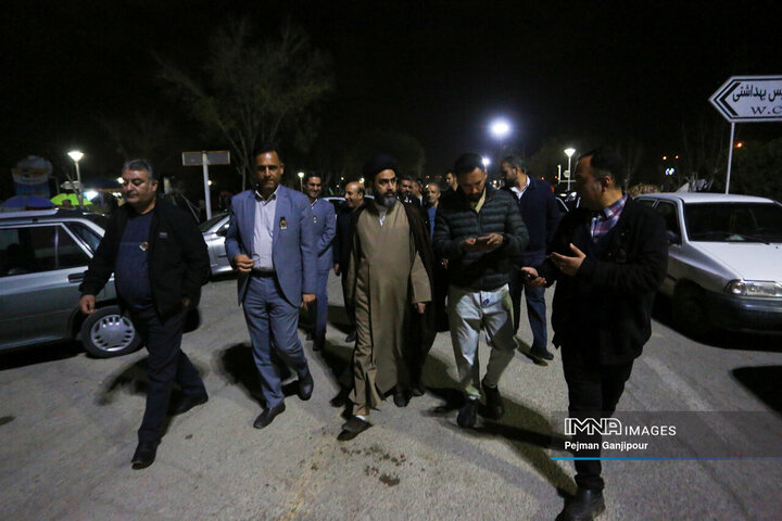 بازدید مسئولان از باغ فدک در نهمین روز از تعطیلات نوروزی