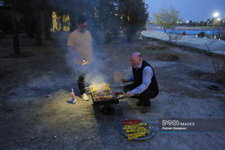 نهمین روز تعطیلات نوروزی در مجموعه باغ فدک اصفهان