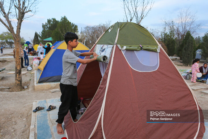 نهمین روز تعطیلات نوروزی در مجموعه باغ فدک اصفهان