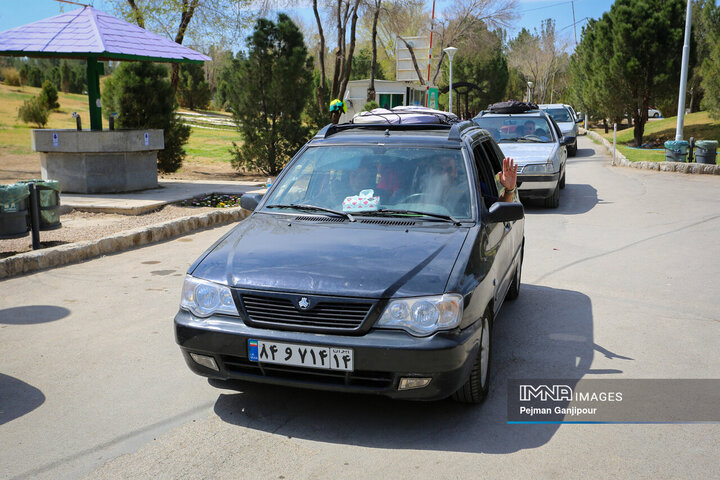 دهمین روز از تعطیلات نوروزی در باغ فدک