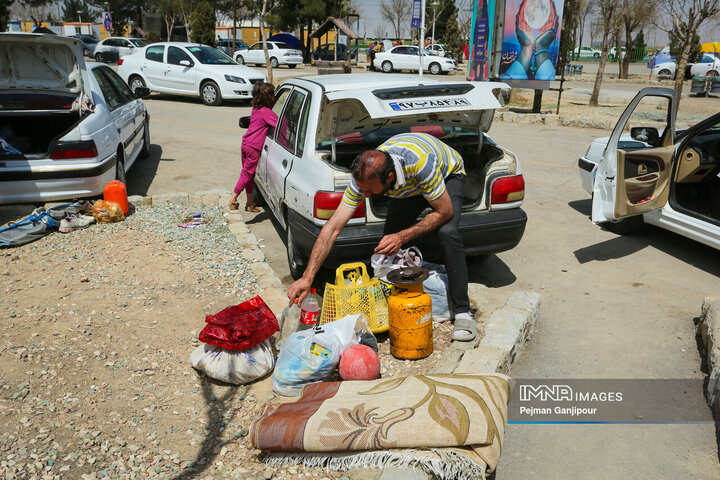 دهمین روز از تعطیلات نوروزی در باغ فدک