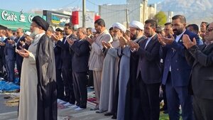 تجلی حضور و بندگی در نماز عید فطر یاسوج