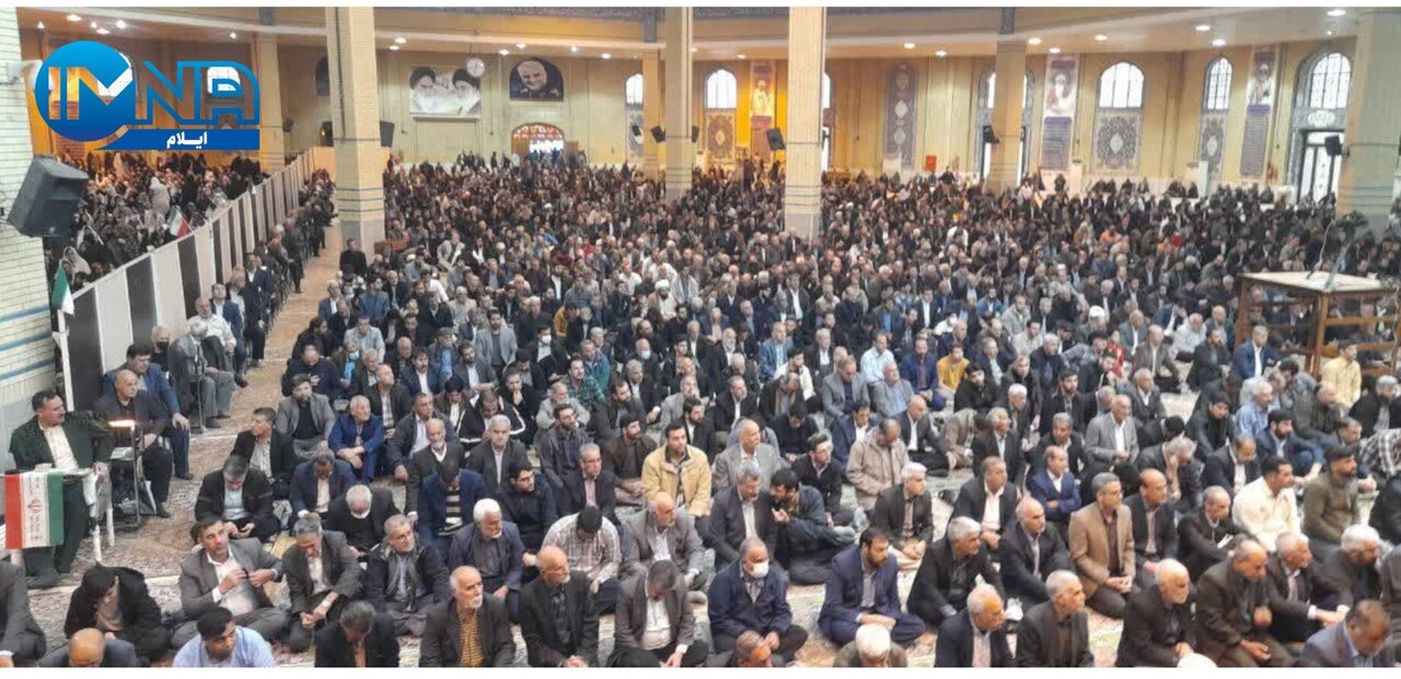 حضور پرشور مردم ایلام در نماز عید سعید فطر+ تصاویر