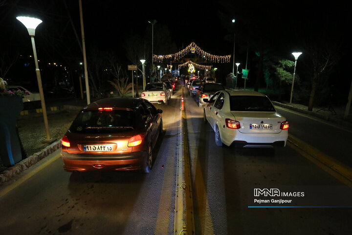 مجموعه باغ فدک در یازدهمین روز از تعطیلات نوروزی