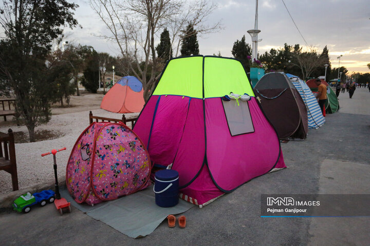 مجموعه باغ فدک در یازدهمین روز از تعطیلات نوروزی