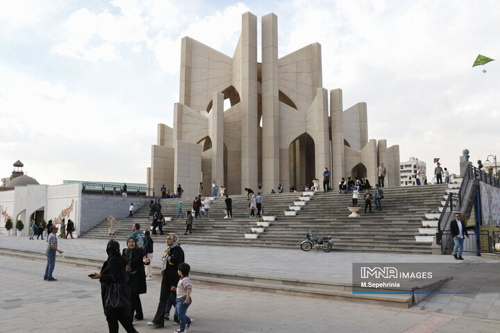 مسافران نوروزی در تبریز