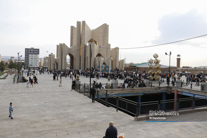 مسافران نوروزی در تبریز