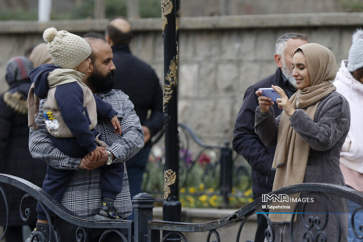 مسافران نوروزی در تبریز