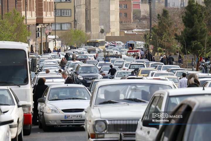 مسافران نوروزی در تبریز