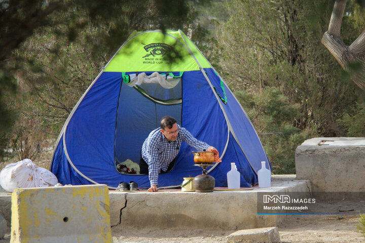 آخرین روز تعطیلات نوروزی در باغ فدک